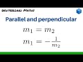 Parallel and Perpendicular Lines Concepts