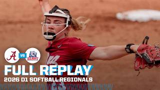 Alabama vs. Belmont: 2026 NCAA softball regionals | FULL REPLAY