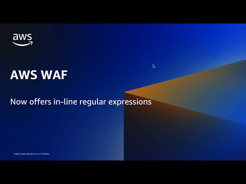 AWS WAF in-line regular expressions | Amazon Web Services