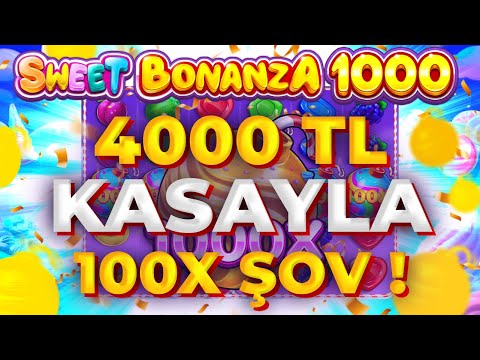 SWEET BONANZA 1000 YENİ OYUN 🍭| 4000 TL KASAYLA REKOR ÖDEME 🍭SLOT OYUNLARI TAKTİK VURGUN 🍭