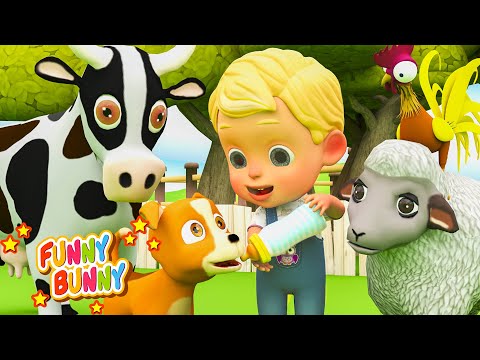 Old MacDonald Had A Farm | Funny Bunny Nursery Rhymes