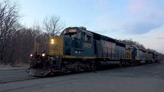 Full HD 60FPS: A Quartet of Light CSX EMDs on Conrail JR-05 at Port Reading 3/30/26