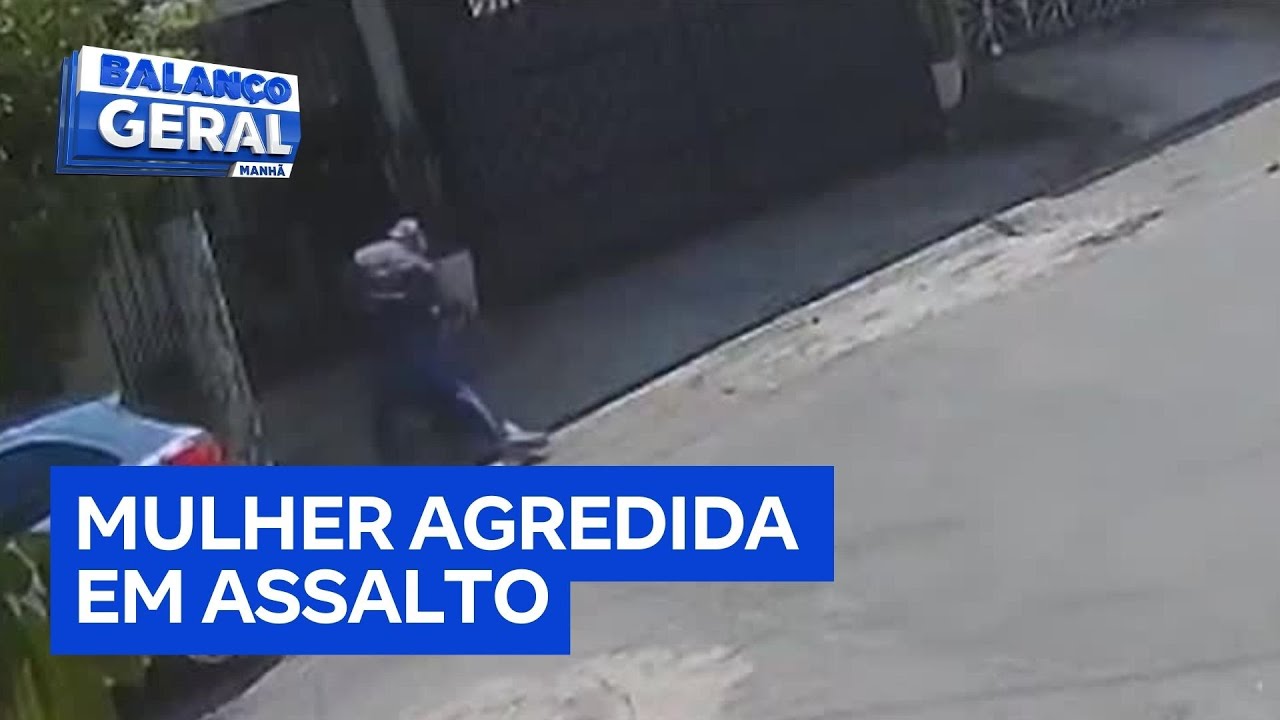 Mulher é imobilizada e jogada no chão durante assalto em São Paulo