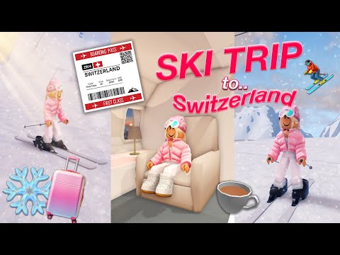 SKI TRIP TO SWITZERLAND | Roblox Bloxburg Roleplay | *WITH VOICE*