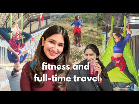 How i stay fit while travelling full-time💪🏼 | Cycling to biggest monastery in Bir, Himachal Pradesh