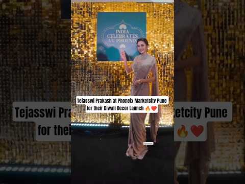 Tejasswi Prakash at Phoneix Marketcity Pune for Diwali Decor Launch 🔥#tejran #tejasswiprakash #viral