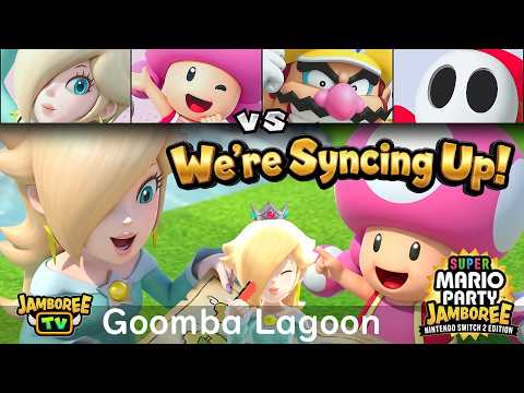 Super Mario Party Jamboree TV Rosalina & Toadette vs Wario & Shy Guy in Goomba Lagoon