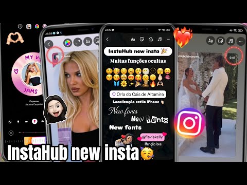 INSTAHUB NEW INSTAMOD 2025 🥳 INSTAGRAM ESTILO IPHONE | NEW FONTES + EMOJIS iOS + REPOST COM BORDAS