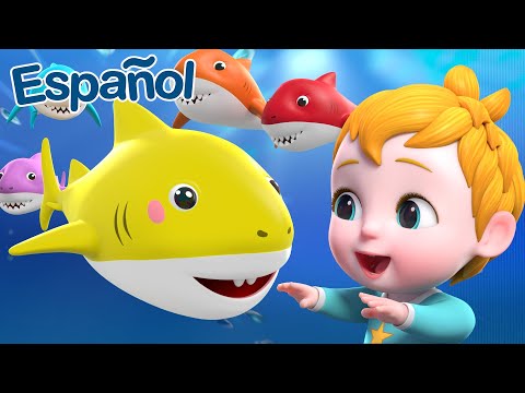 Bebé Tiburón | Tiburón familia feliz | Español | canciones Infantiles