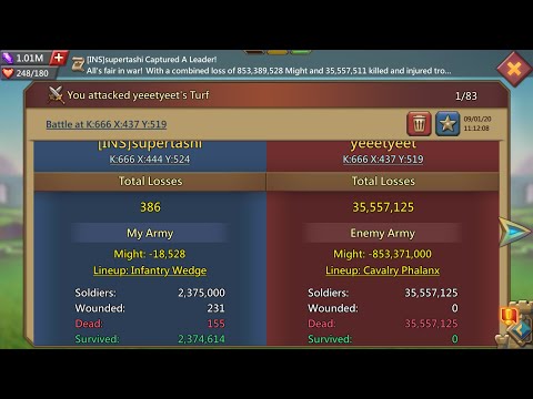 Lords Mobile - THE BIGGEST SOLO AND RALLY IN LORDS MOBILE HISTORY!