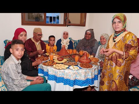 فرشها😂 فطور يوم 18 رمضان مع نادية بنت لالة حادة