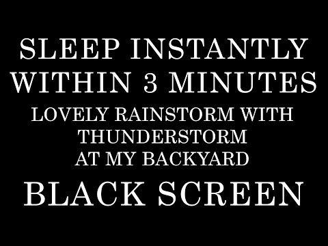 Peaceful Rain Ambience | Thunder for Stress Relief