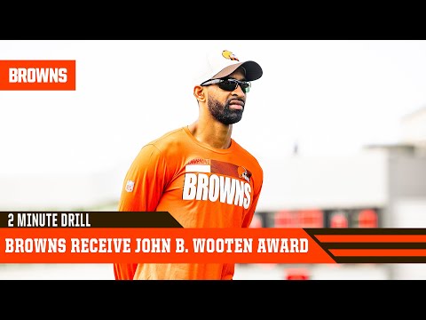 Browns Receive Inaugural John B. Wooten Award | 2 Minute Drill video clip