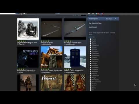 how to use steam workshop mods downloaded