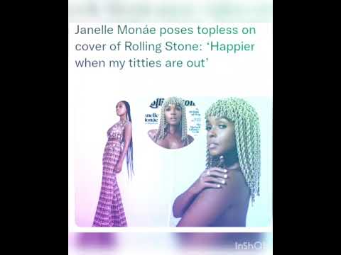 Janelle Monáe poses topless on cover of Rolling Stone: ‘Happier when my titties are out’