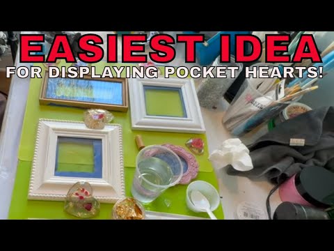 Pocket Hearts Like You Have Never Seen Them! Pocket Hugs. Resin & Glass Art!