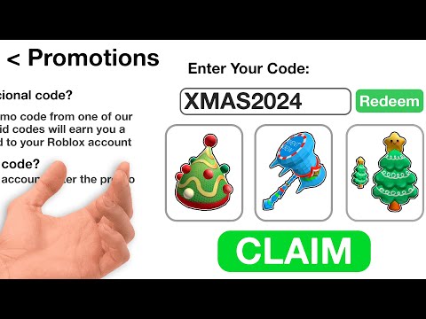 2024 *ALL 5 NEW* ROBLOX PROMO CODES All Free ROBUX Items in DECEMBER + EVENT | All Free Items Roblox