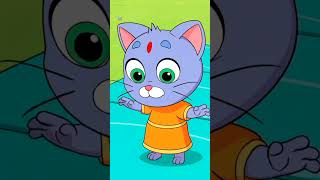 Billi Maine Paali Hai, बिल्ली में ने पाली है #shorts #kidsrhymes #hindisong #cartoonshorts #funny