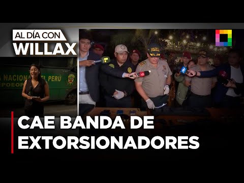 Al Día con Willax - FEB 18 - CAE BANDA DE EXTORSIONADORES CON ARMAS | Willax