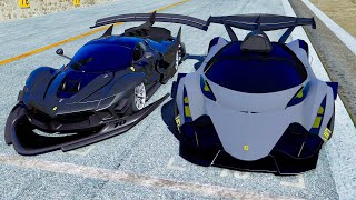 Devel Sixteen GTR vs Ferrari LaFerrari GTR at Special Stage Route X