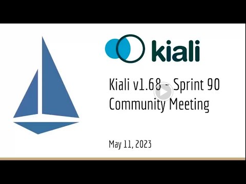 Thumbnail for Kiali Sprint 90 Demo [v1.68] - Service mesh management for Istio