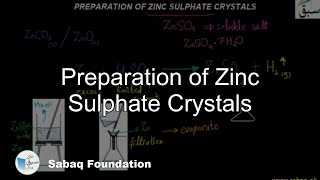 Preparation of Zinc Sulphate Crystals