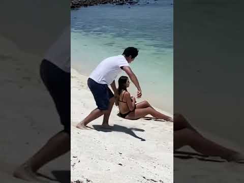 LIGANDO con CHICAS en la PLAYA con ESTILO😎 #Shorts