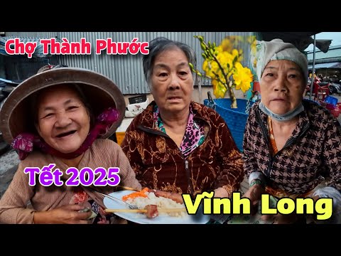 Chợ Thành Phước Bình Minh Vĩnh Long Người Lớn Tuổi Khó Khăn Nhận Quà Xuân 2025 Mỹ | Khương Nhựt Minh