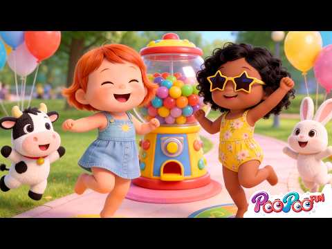 Digi Digi Dam Dam Song🎶 | Animals & Kids Dance, Fun in Amusement Park😄 | Nursery Rhymes