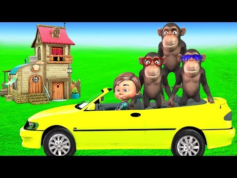 Five Little Monkeys Nursery Rhymes For Kids