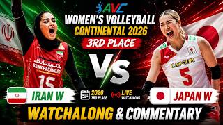 Iran W vs Japan W AVC Women's Volleyball Continental 3rd Place Watchalong & Commentary