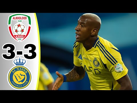 Al Kholood vs Al Nassr 3-3 Highlight All Goals Saudi Pro League