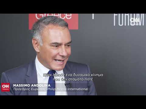 Ο Massimo Andolina Philip Morris μιλά στο CNN Greece από το 8ο Οικονομικό Φόρουμ των Δελφών