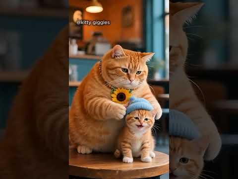 Cute Fatty Orange Cat  went out !what happened#shorts #funny #animation#kittygiggles#animals