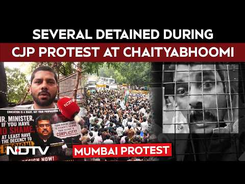 Mumbai CJP Protest | Several Detained From CJP Protest At Chaityabhoomi In Mumbai | NDTV  Report