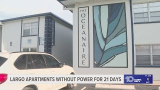 Tenants at Largo apartment complex say they've been without power for nearly 3 weeks
