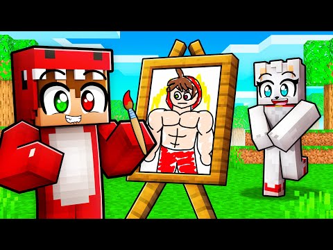 DIBUJA O MUERE en MINECRAFT  ❤️😘 Dibujo = Beso en Minecraft!