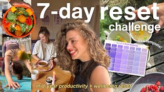 Resetting My Life in One Week | Productive Daily Challenges + Free Template