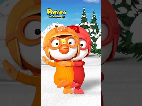 Tarian Banana Cha cha Pelangi Pororo 🍌🌈 #shorts #lagupororo