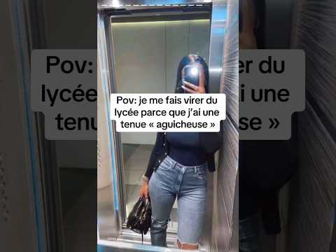 C'est pas normal de virer quelqu'un à cause de sa tenue #sms #message #tenue #lycée#fille #classes