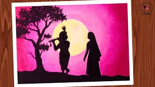 Janmashtami drawing / Radha Krishna drawing / Janmashtami drawing easy