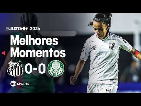 MESMO COM UMA A MENOS, SANTOS SEGURA EMPATE CONTRA PALMEIRAS NO PAULISTÃO F I SANTOS 0X0 PALMEIRAS