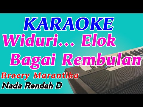 Widuri || Broery Marantika & Dewi Yull || Karaoke Pop Indonesia || Nada Rendah Cewek