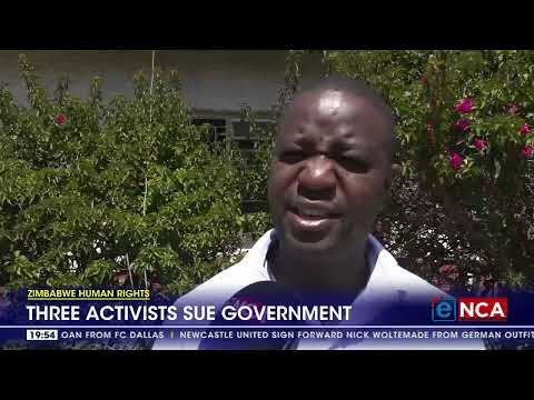 YouTube video thumbnail: Three Zimbabwean Human Rights Activists sue Government