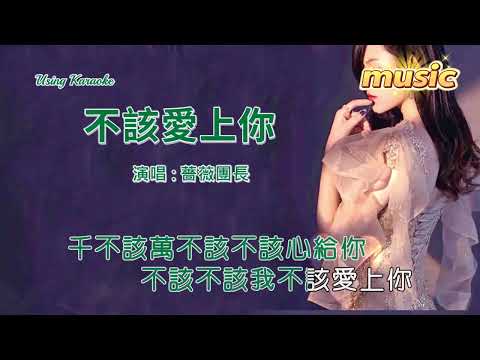 不該愛上你 (修改) 薔薇團長KTV 伴奏 no vocal 無人聲 music 純音樂 karaoke 卡拉OK 伴唱不該愛上你 (修改) 薔薇團長