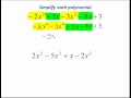 Simplifying Polynomial Expressions: Combining Like Terms