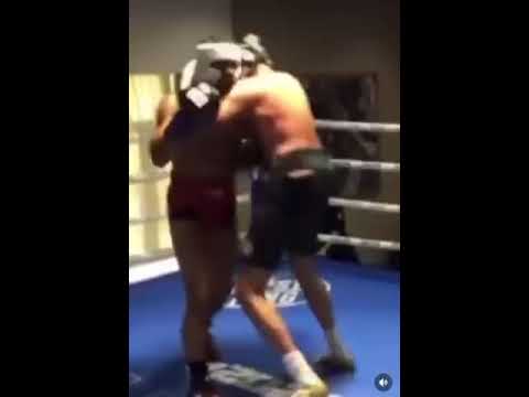 The alleged sparring that saw tyson fury get the cut that cancelled the oleksandr usyk fight.