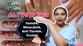 Celebrities से कम नहीं,खोने पे ग़म नहीं🙆| Tanishk, Silver, Gold, Anti Turnish Rings Huge Haul Amazon