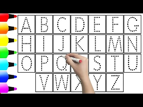 ABCD Alphabets.kids drawing and alphabets learning.counting numbers and drawing shapes.abc Kids song