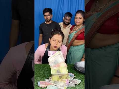 Amazing blow the money funny family challenge✅ #shorts #game